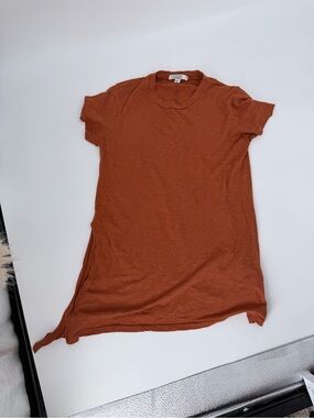 Anthropologie Rust Short-Sleeve Crew Tee